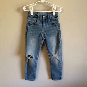 Zara Kids Distressed Blue Denim Jeans
